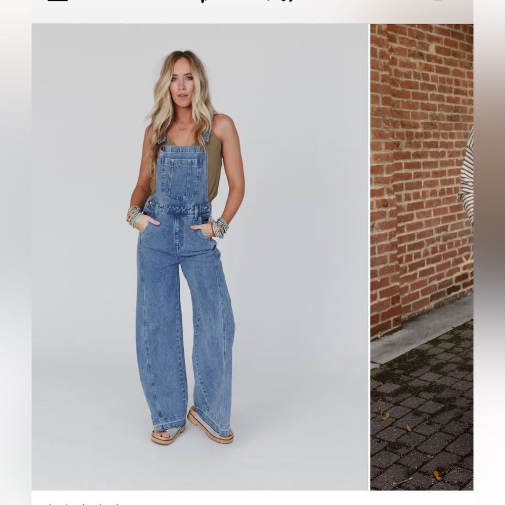 Women's Blue Denim Overalls